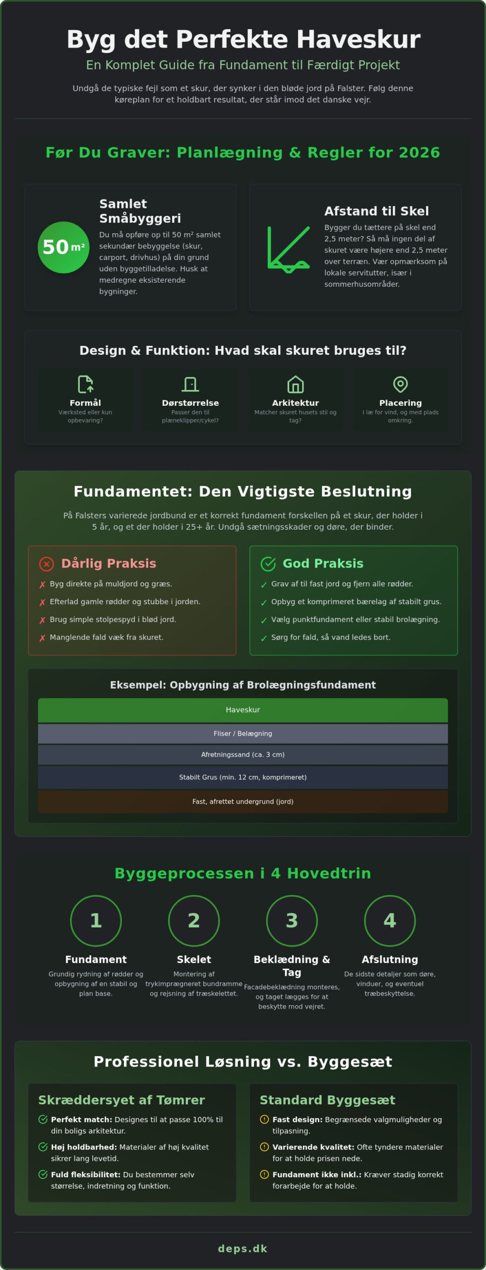 Haveskur bygge: Den komplette guide til dit nye redskabsskur (2026)